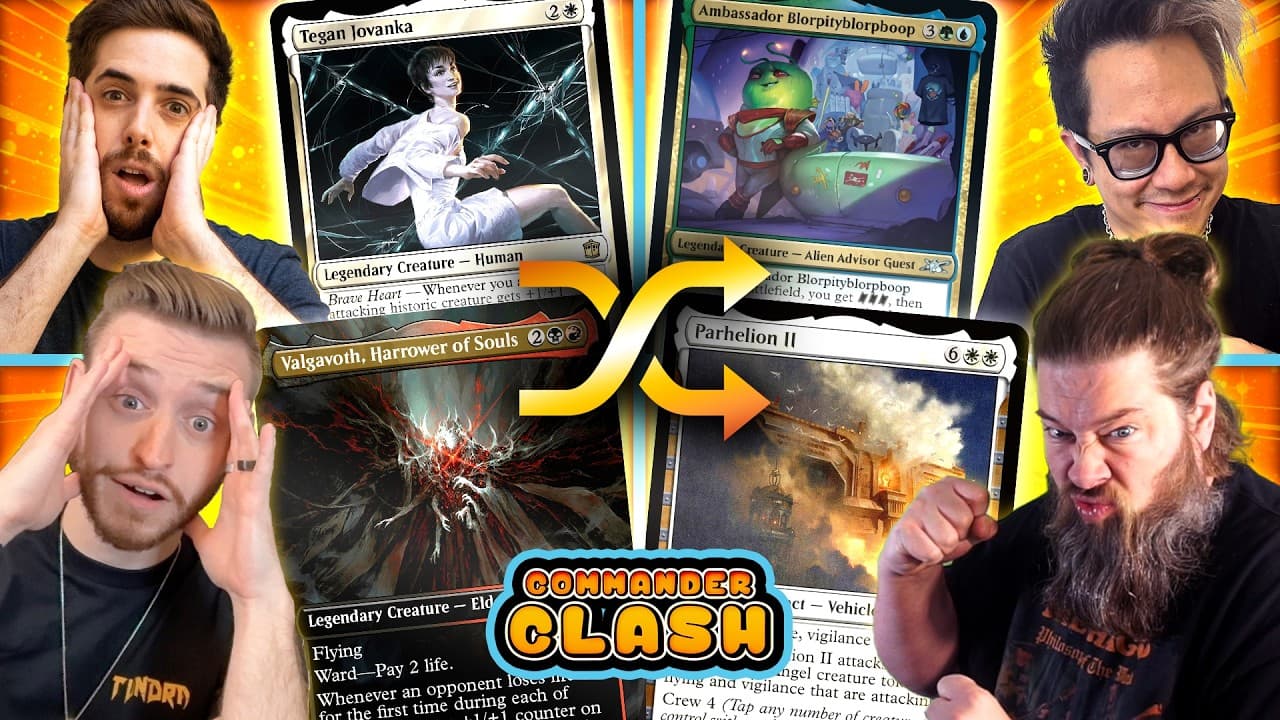 The Magic Gods Choose Our Commanders (and make someone play stickers...) | Commander Clash