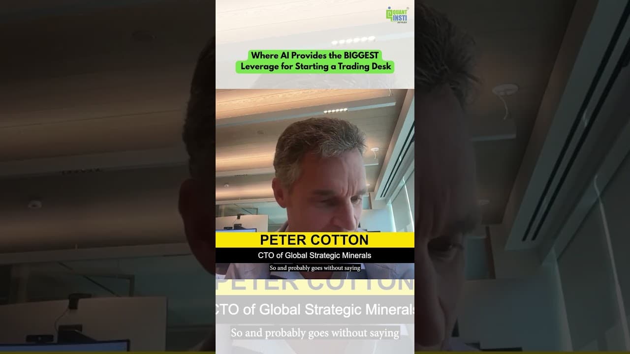 Where AI Provides the BIGGEST Leverage for Starting a Trading Desk