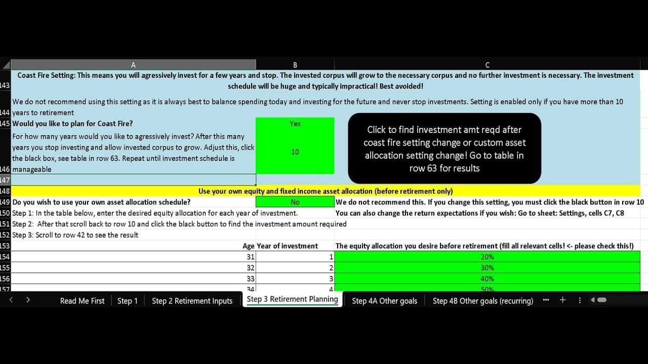 Coast Fire Calculator – an update to the freefincal robo advisor