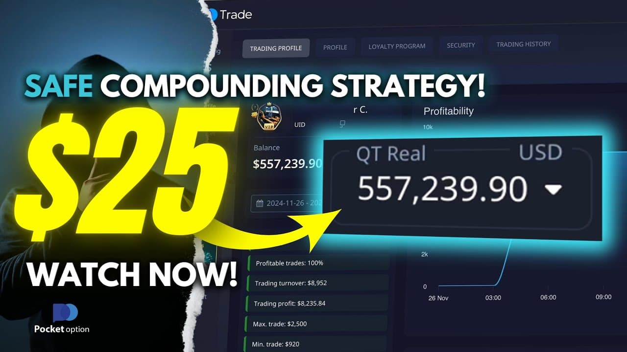 $25 into $557K! How I Used Pocket Option to Safely Grow - Best Binary Options Trading Strategy 💯