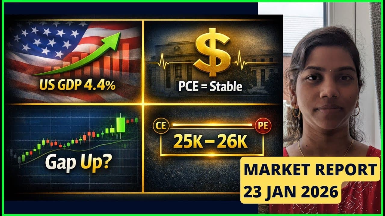 Indian ’S Gold Bigger Than India’s GDP?! 😱 | #nifty #banknifty Pre-Market Report | 23 Jan 2026