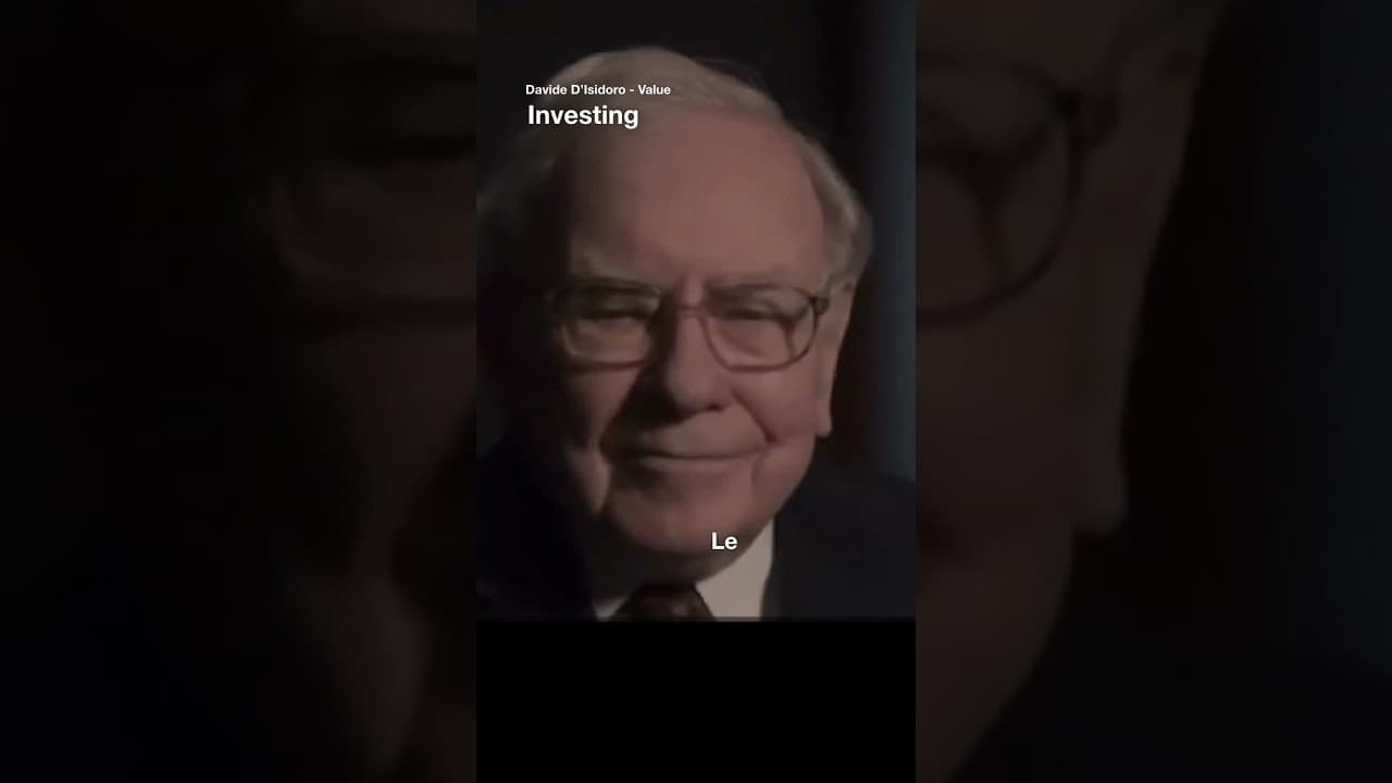 Gli investimenti non hanno emozioni (Warren Buffett)