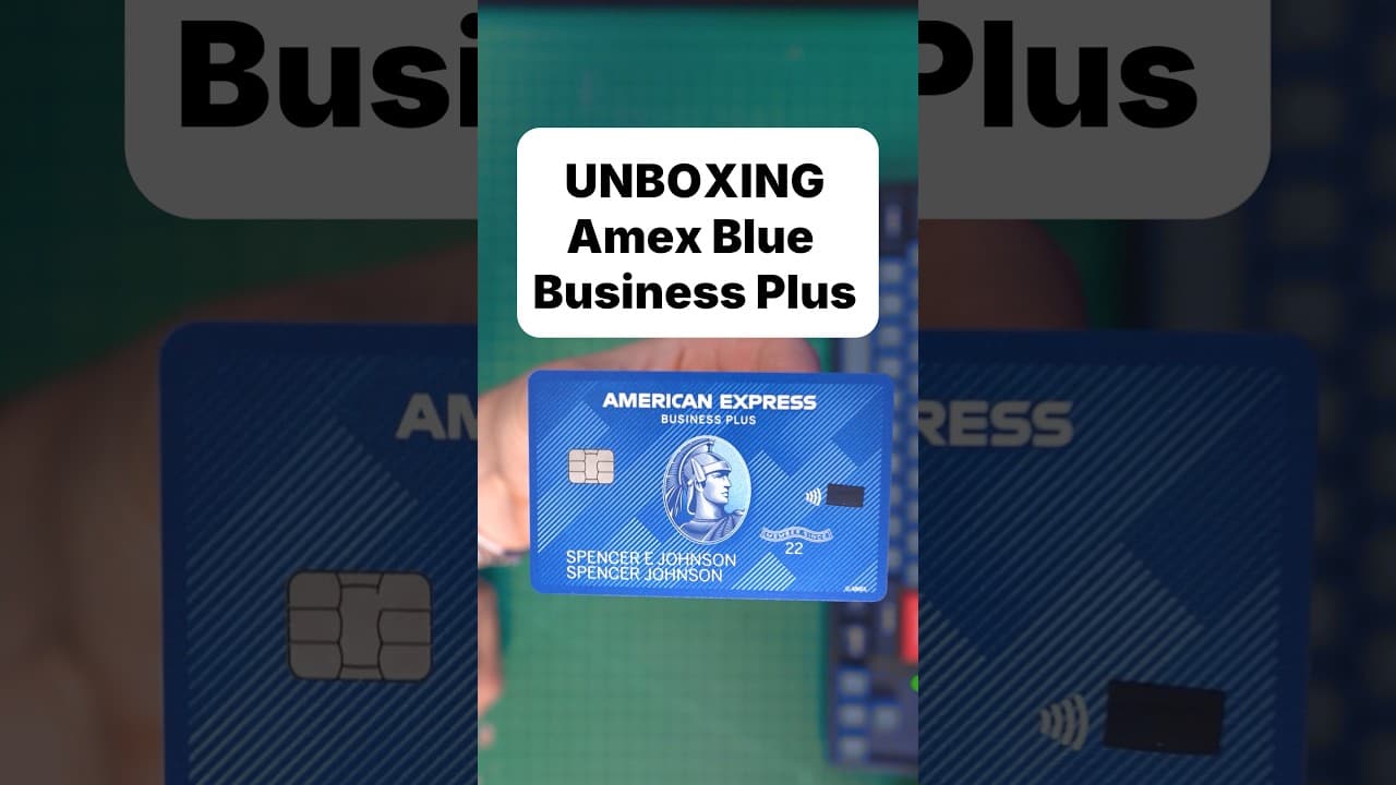 UNBOXING The Amex Blue Business Plus π