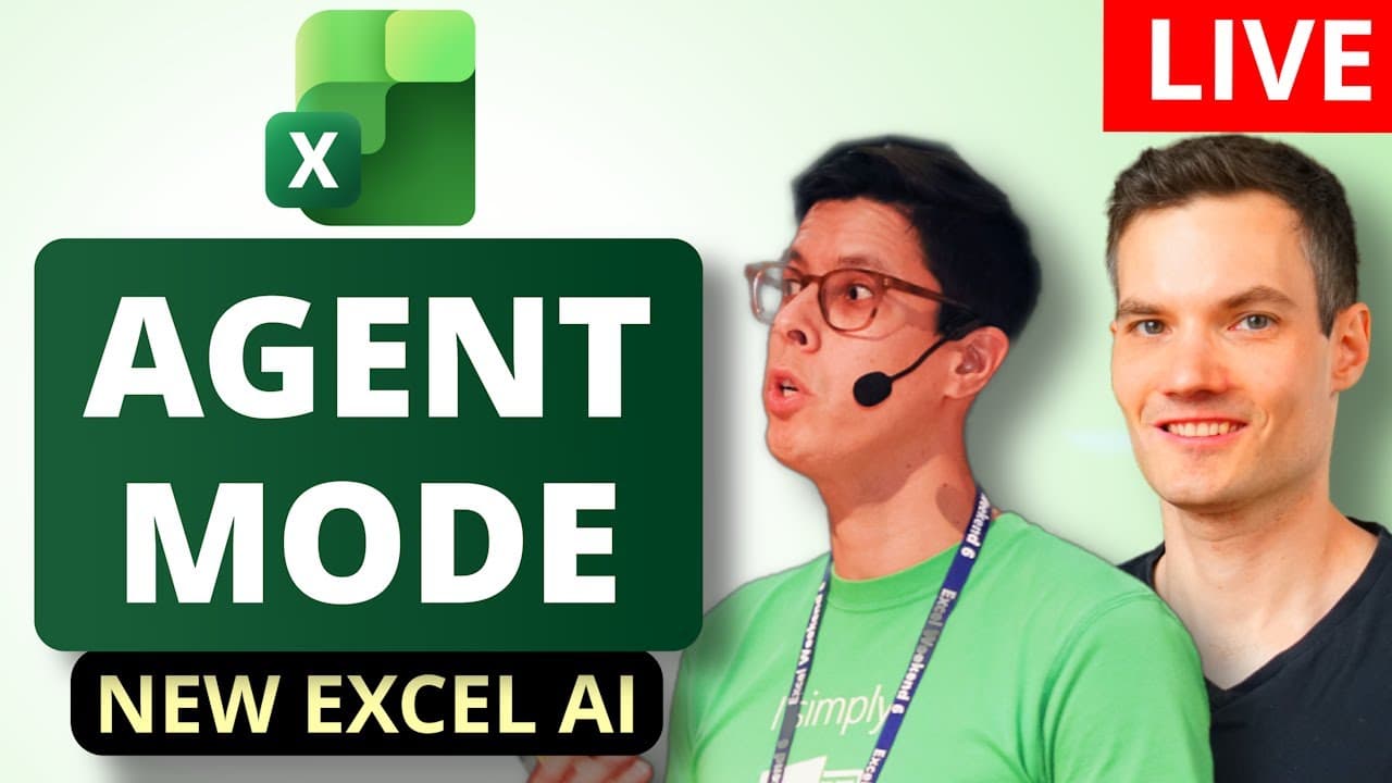 Excel Agent Mode — LIVE with Microsoft’s Carlos Otero | Full Demo & Q&A