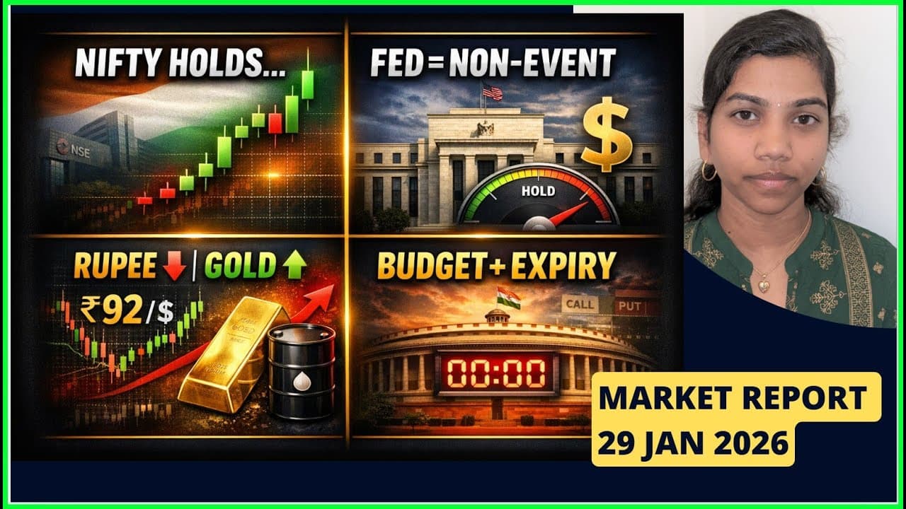 Rupee at 92, Gold Explodes!  ⚠️ Expiry Day? | Pre Market Report – 29 Jan 2026 | #nifty #banknifty