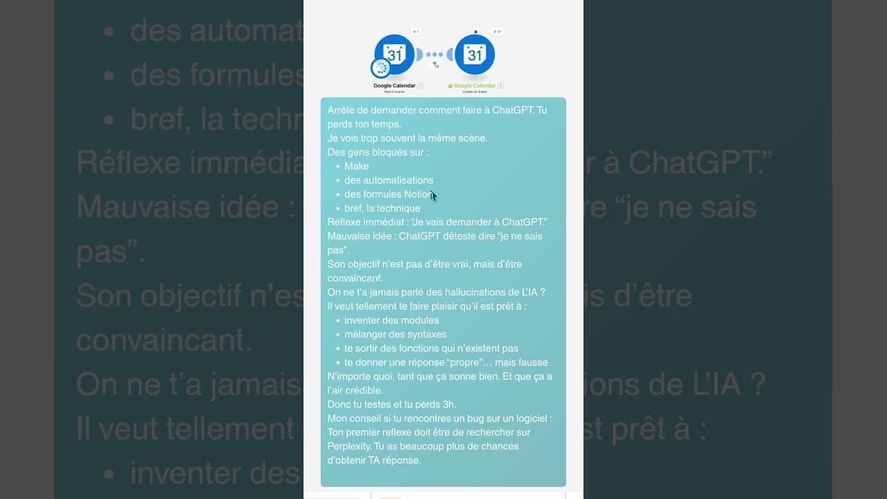 Arrête de demander comment faire à ChatGPT. Tu perds ton temps. #info #information #entreprise