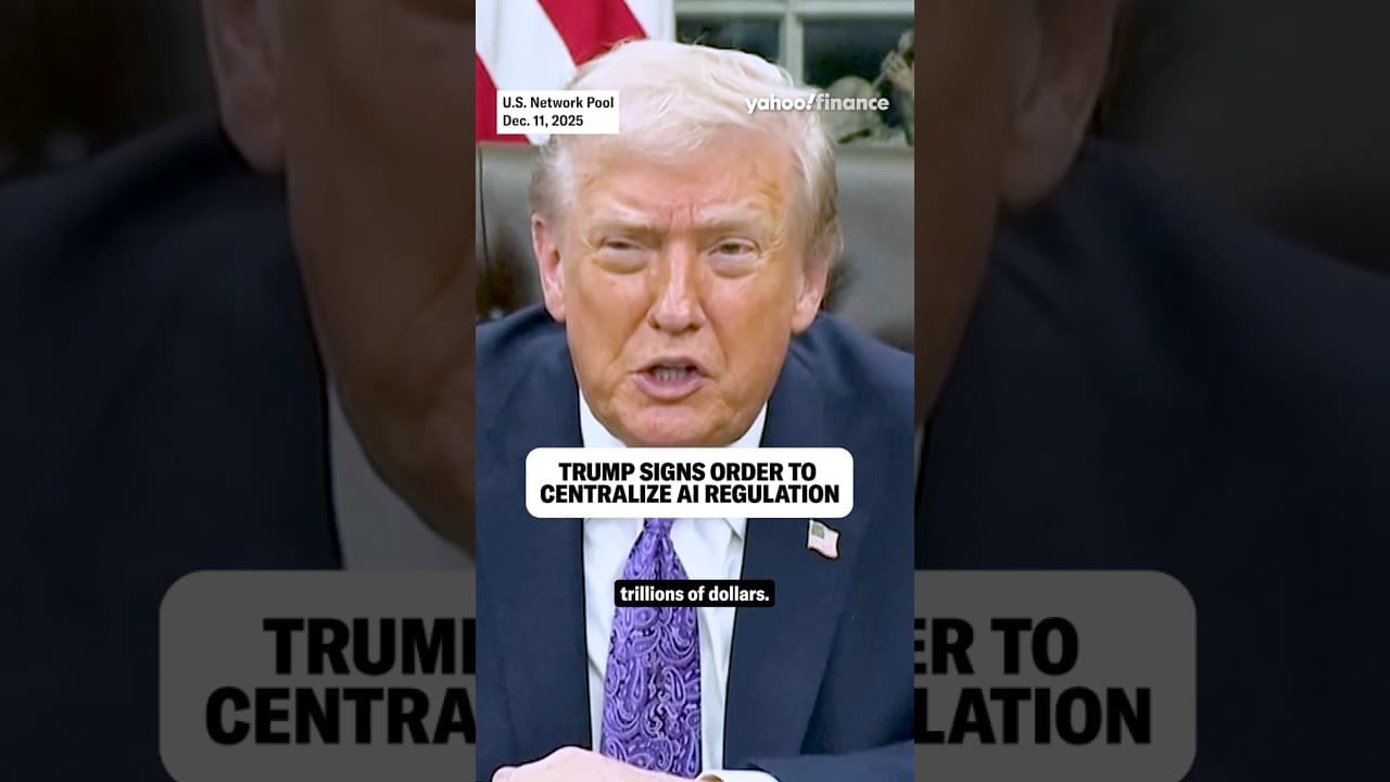 Trump signs an executive order to centralize AI regulation. 🤖