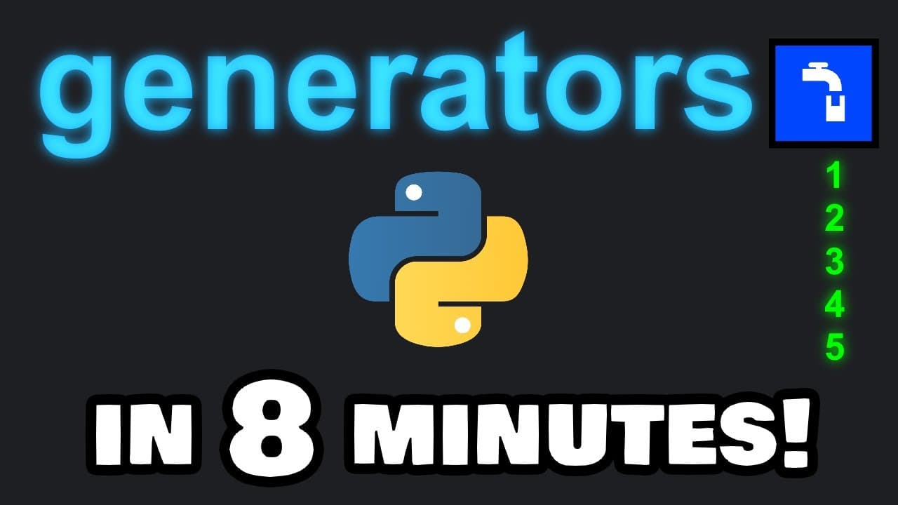 Learn Python generators in 8 minutes! 🚰