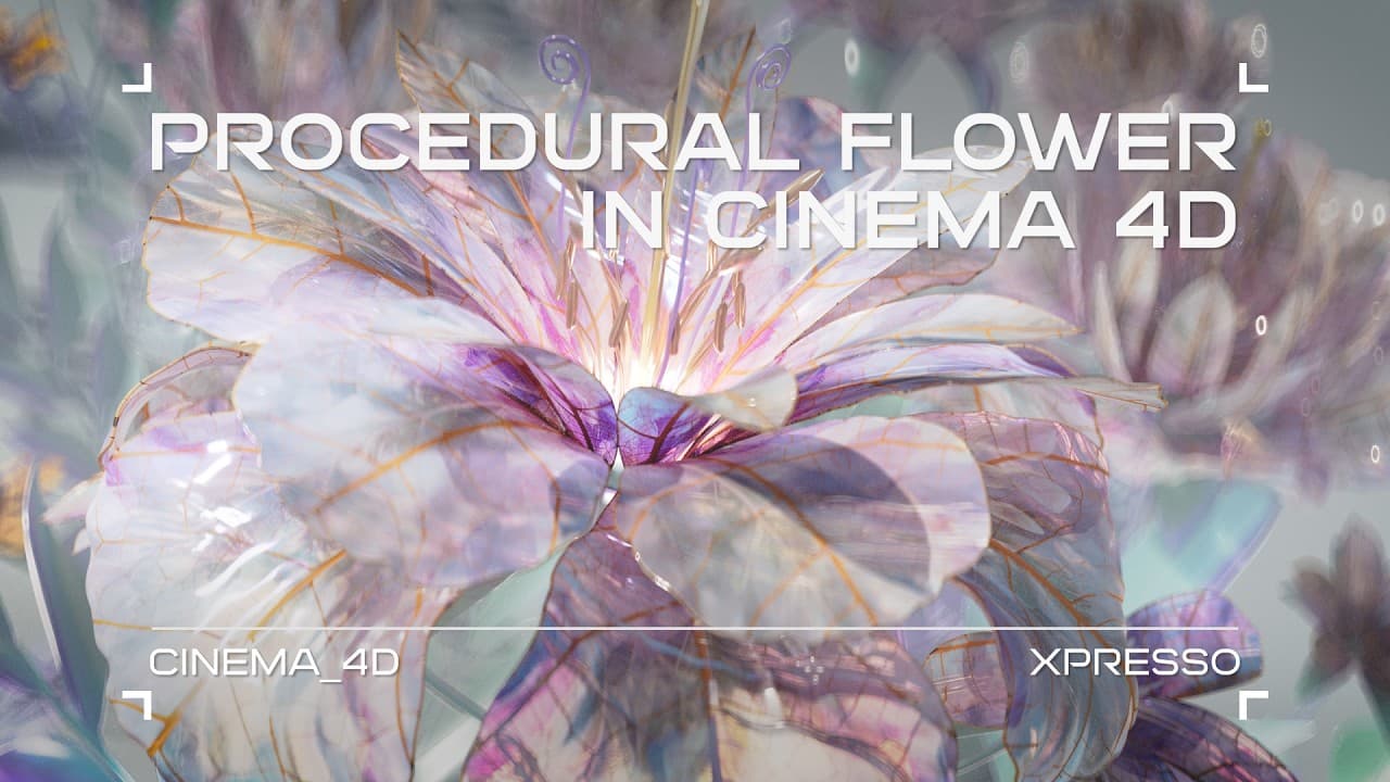 Procedural Flower in Cinema 4D [C4D/Xpresso]