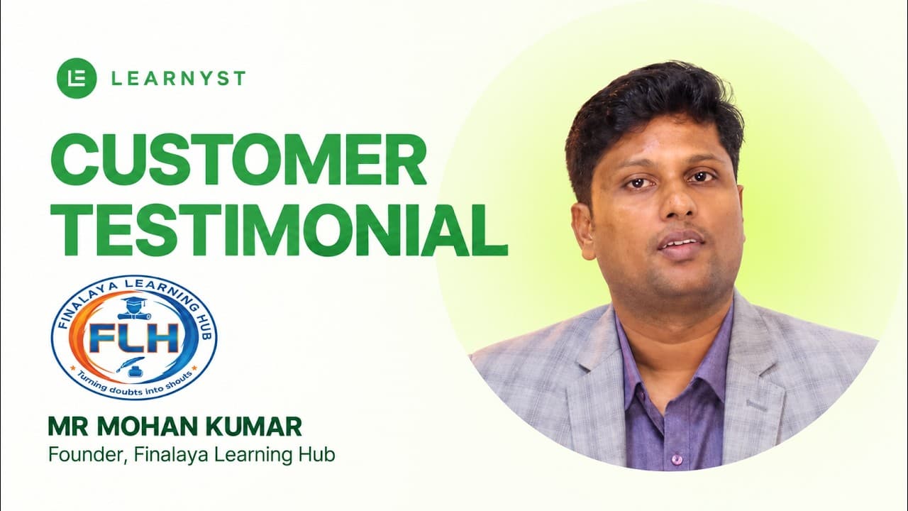 Learnyst Testimonial by Finalaya Learning Hub