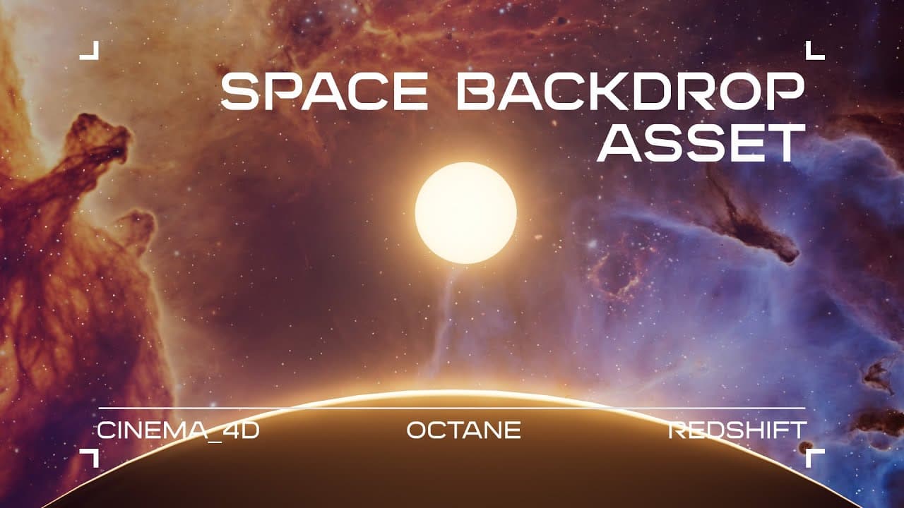 [freebie] Space Backdrop Asset [C4D/Redshift/Octane/Xpresso]