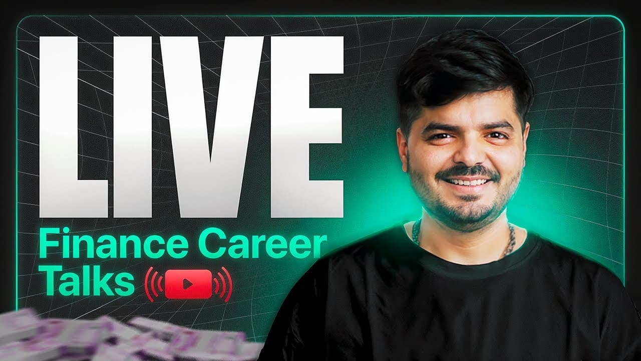 🔴 LIVE: FINANCE CAREER TALK | The Valuation School
