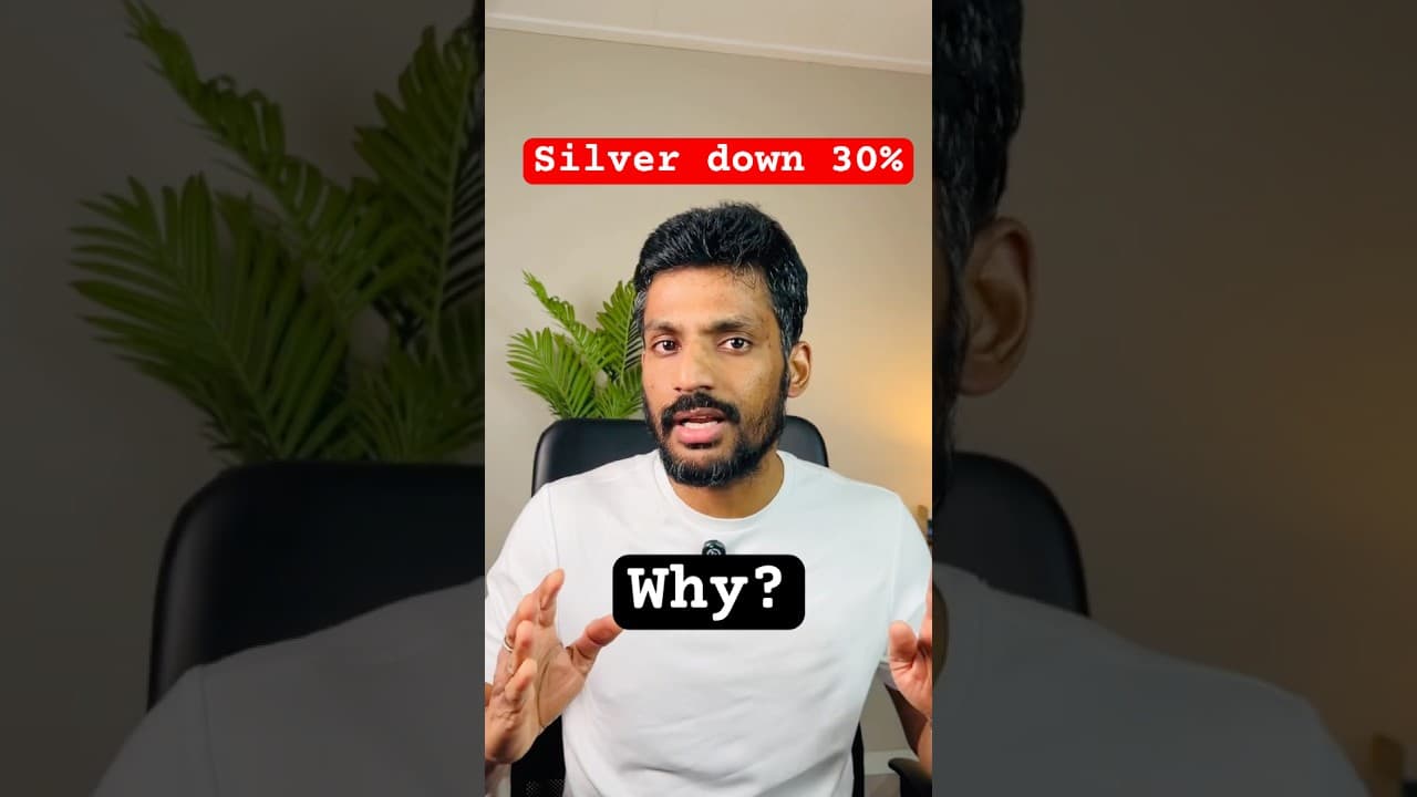 🔻 Silver down -30%  - Why?