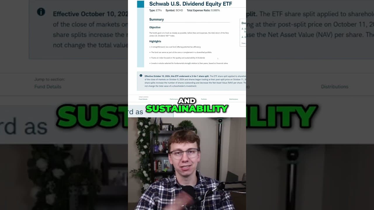 SCHD vs VYM: Which Dividend Fund is Better? #shorts