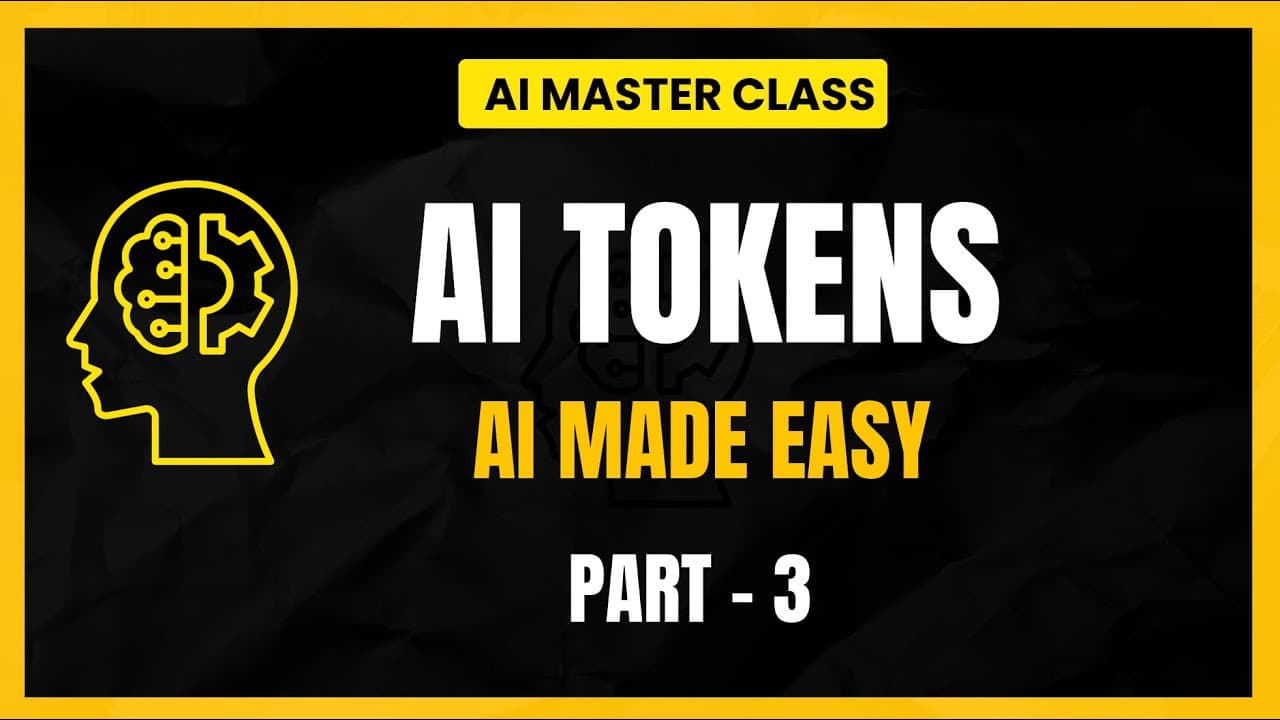 [2026] AI Made Easy - What are Tokens? | AI Tutorials For Beginners #learnai