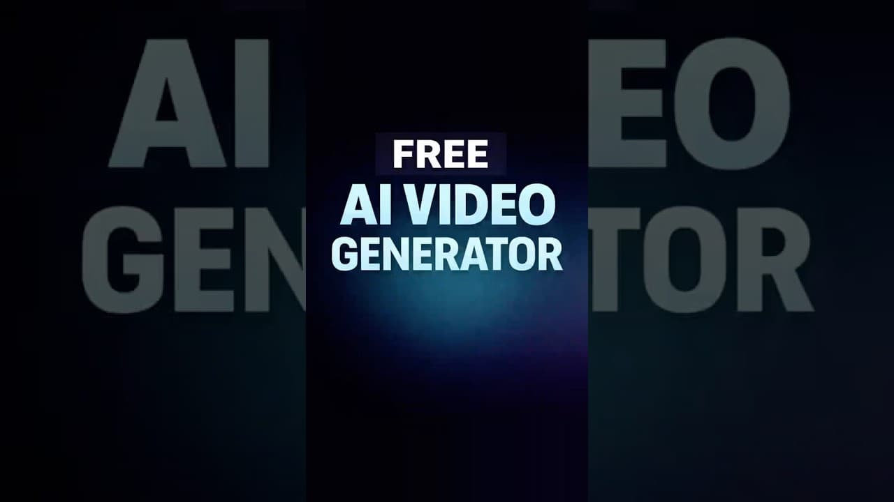 Free AI Video Generator on Your PC