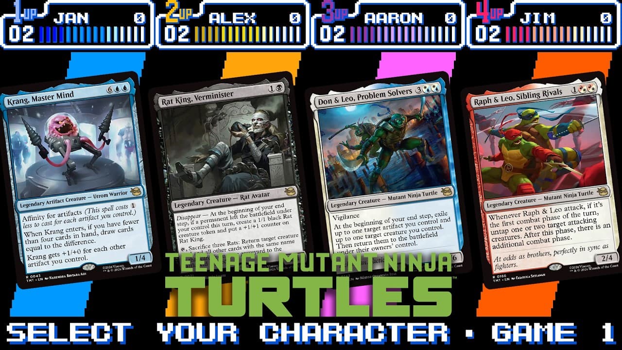 FIRST LOOK MTG X TMNT | Krang VS Rat King VS Don & Leo VS Raph & Leo