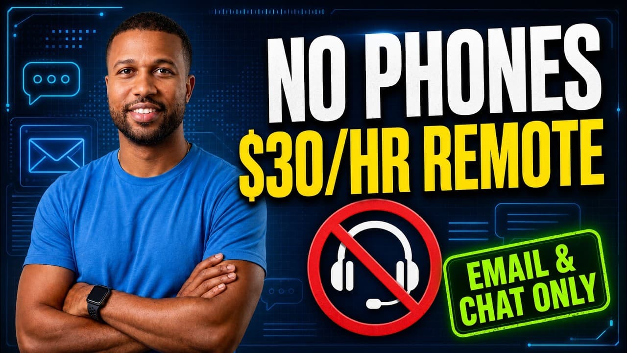 7 Non-Phone Remote Jobs Paying $30/Hr (Email & Chat Only)