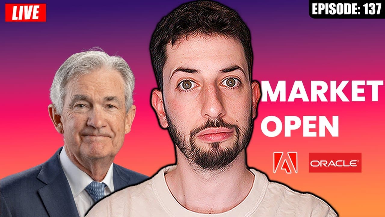 THE FED WILL CUT TODAY, ADBE ORCL EARNINGS PREVIEW, UCL TALK | MARKET OPEN