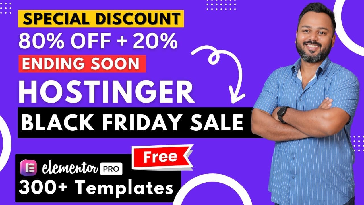 Hostinger Black Friday Sale 𝗘𝗡𝗗𝗜𝗡𝗚 𝗦𝗢𝗢𝗡 🚨 | 𝙎𝙥𝙚𝙘𝙞𝙖𝙡 𝙙𝙞𝙨𝙘𝙤𝙪𝙣𝙩 80% + 20% 𝙝𝙤𝙨𝙩𝙞𝙣𝙜𝙚𝙧 𝙘𝙤𝙪𝙥𝙤𝙣 𝙘𝙤𝙙𝙚