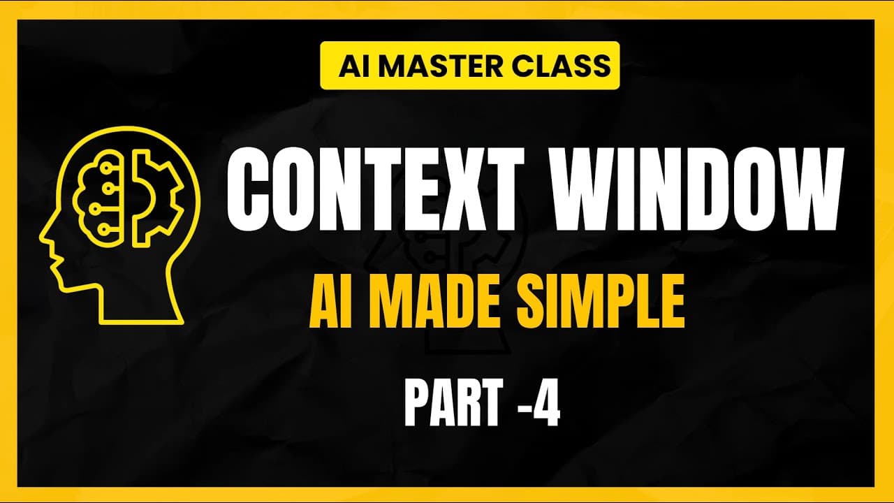[2026] AI Made Easy - AI Context Windows Explained: Why LLMs Forget (Part 4) #learnai