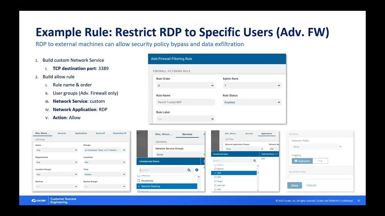 Cloud Firewall - Ep 4 - Model Policy and Examples |  Zscaler Product Optimization