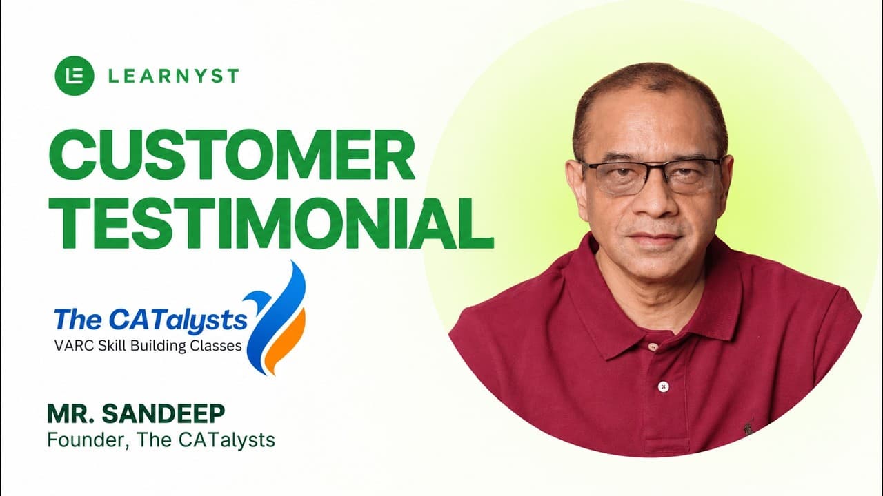 Learnyst Testimonial by The CATalysts