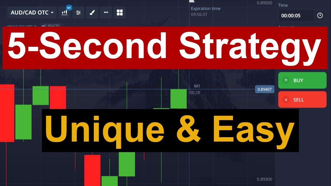 5 Second Trading Strategy for Binary Options  Shared For The First Time