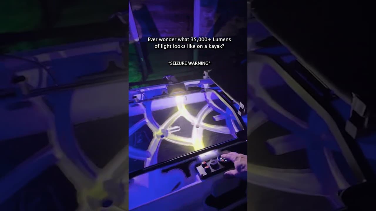 35,000 Lumens on a Kayak
