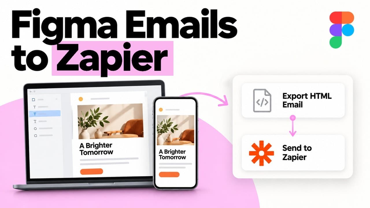Figma Tutorial: Export HTML emails from Figma to Zapier (Google Drive Example)