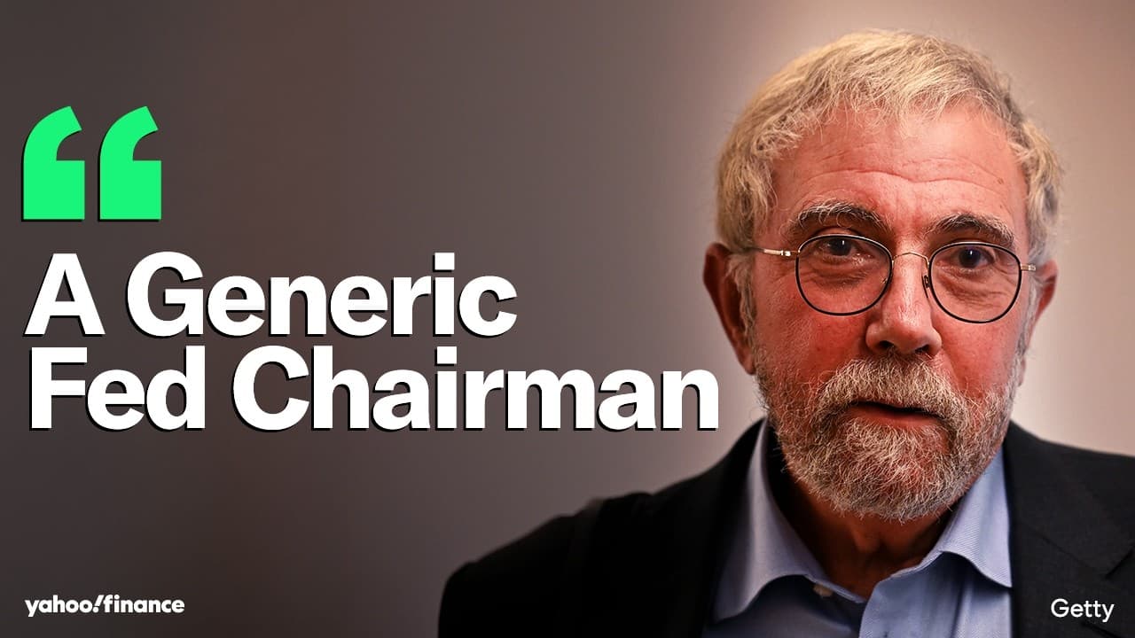 Krugman on Warsh: "We got a generic Fed chairman" and that's fine