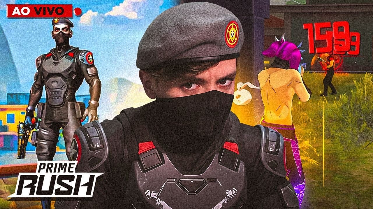 🔴 LIVE! PRIME RUSH? FIM DO FREE FIRE - #apela