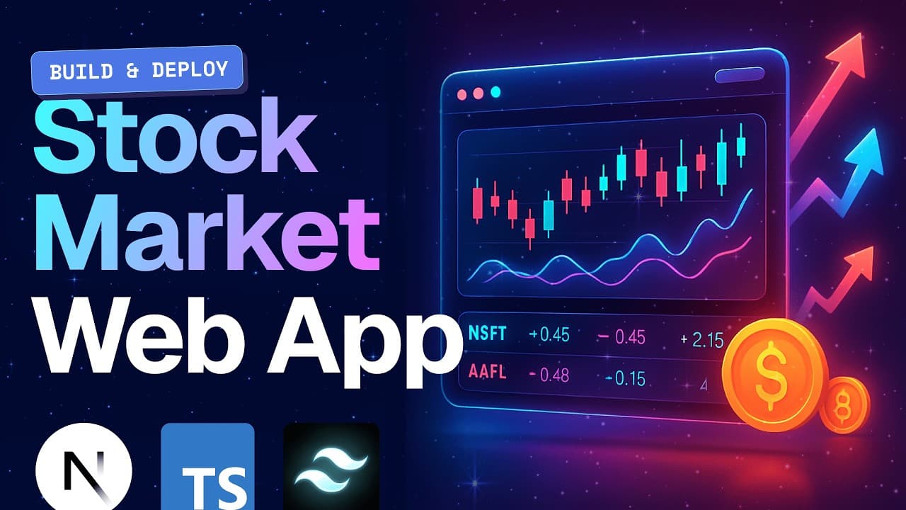 Build and Deploy a Real-Time Stock Market App with Alerts, Charts & AI Insights | Next.js, Inngest