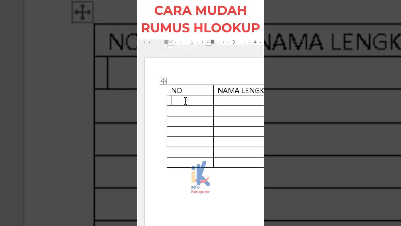 259 TRIK CEPAT MERAPIKAN KOLOM TABEL MS WORD