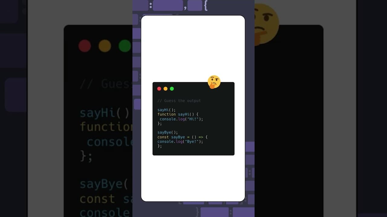 Function declaration vs expression - what's the difference?