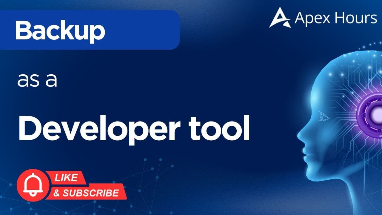 Backup as Developer tool