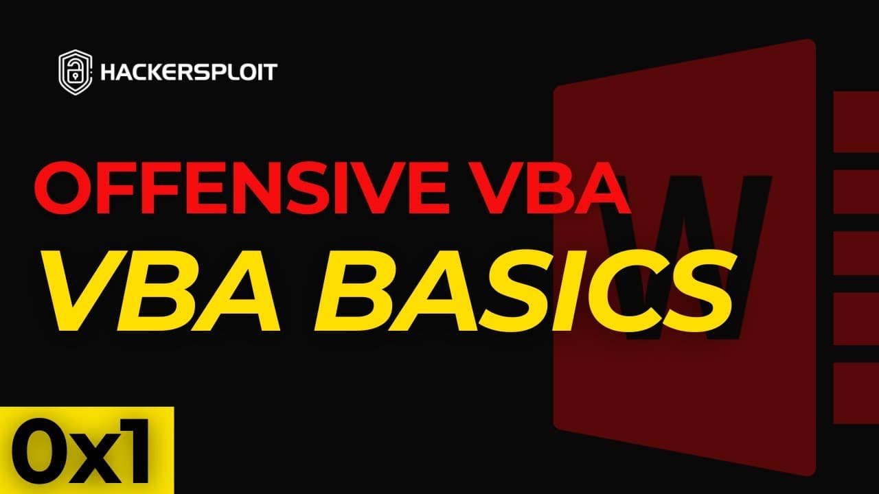 Offensive VBA 0x1 - Your First Macro