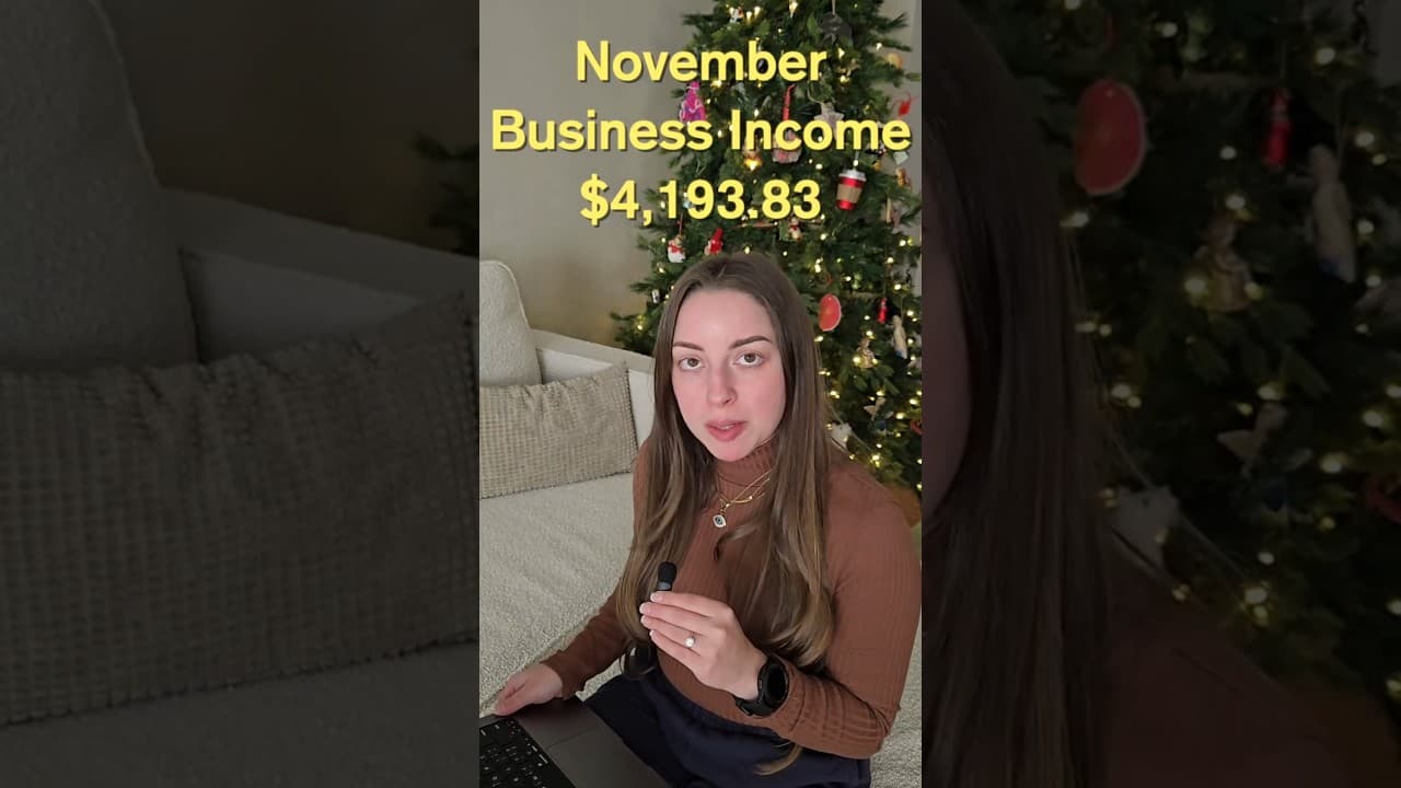 Breakdown of my $4,193 business income for November 2025