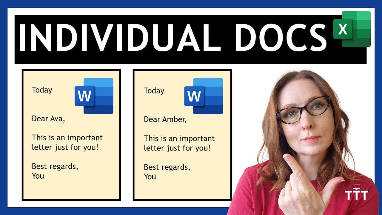 Mail Merge to Separate Word Documents Automatically (No Add-ins Required!)