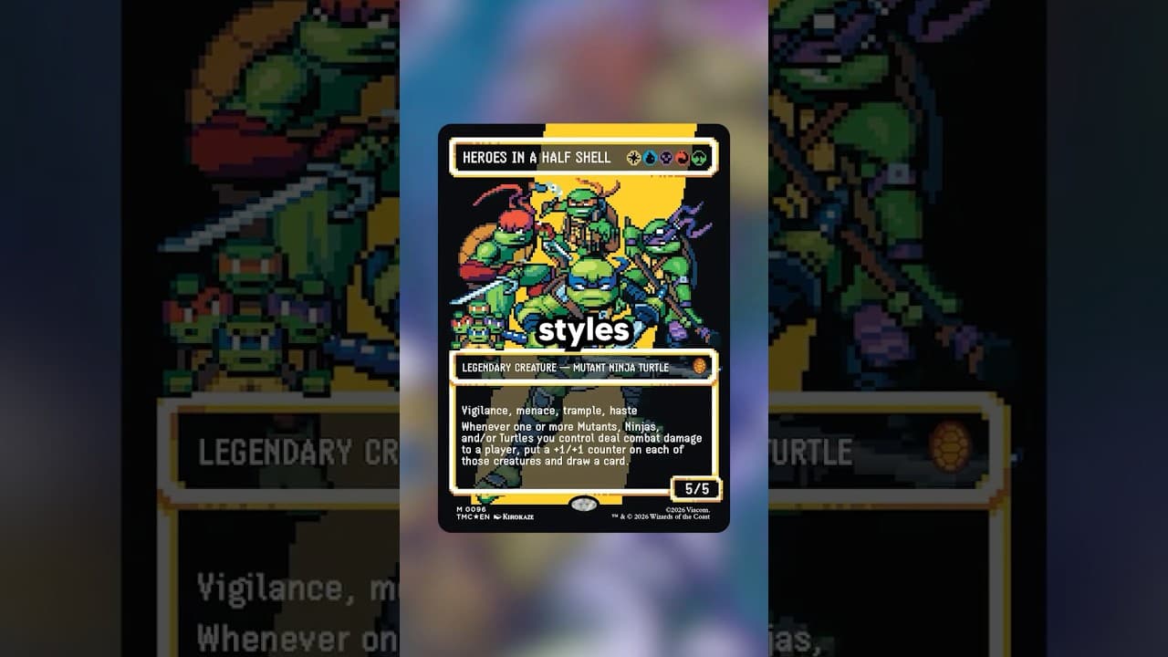 Pixel Art Is BACK For TMNT MTG