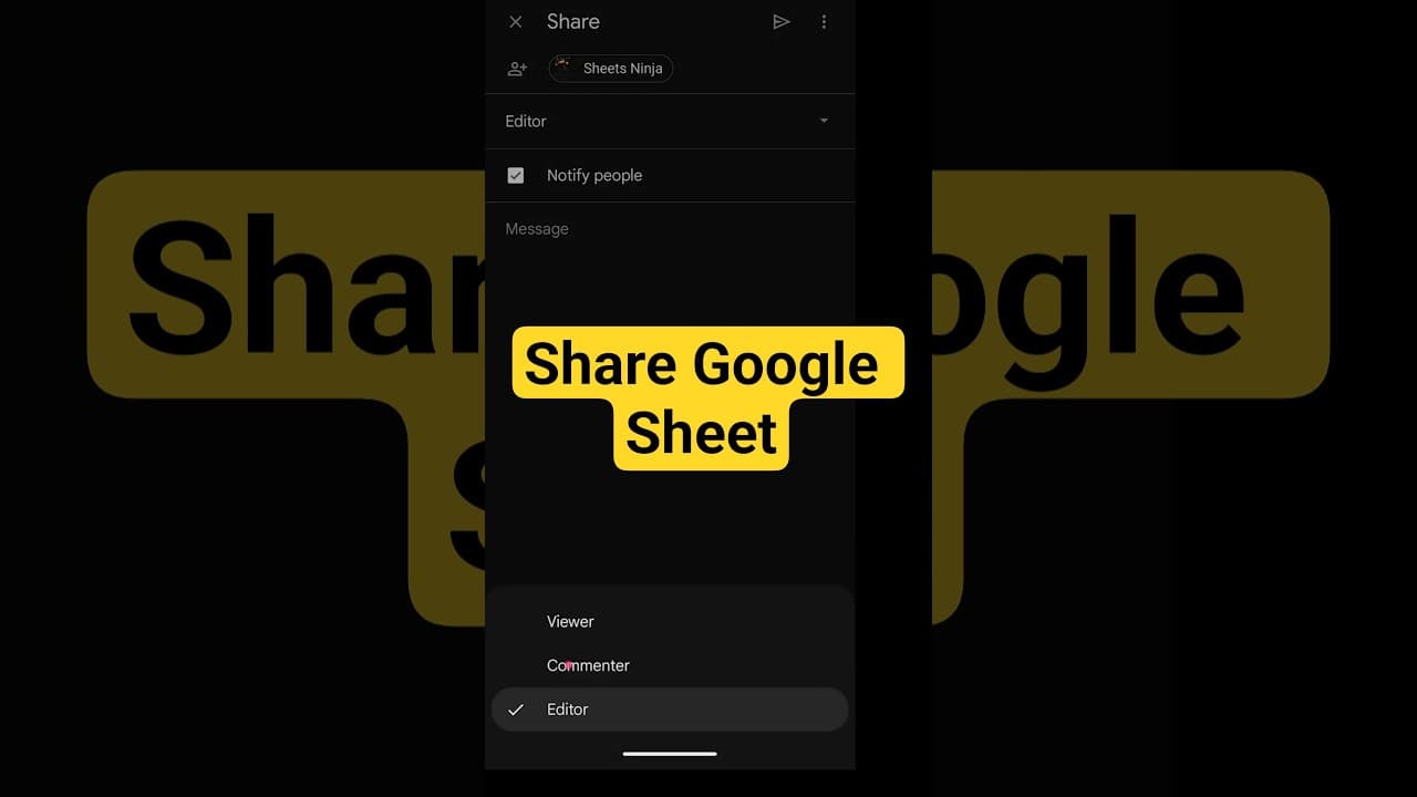 Share Google Sheet from Mobile App #googlesheets