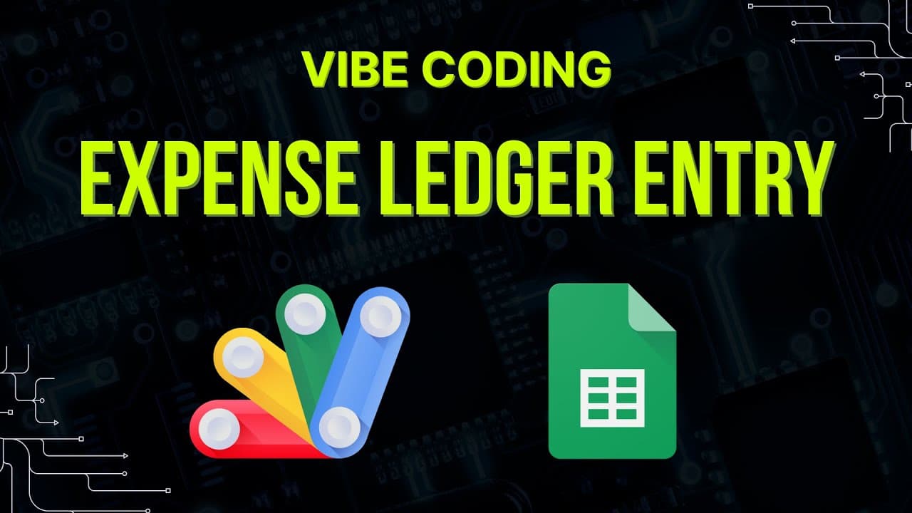 Easy Expense Ledger HTML Form Entry to Google Sheets (Vibe Coding)