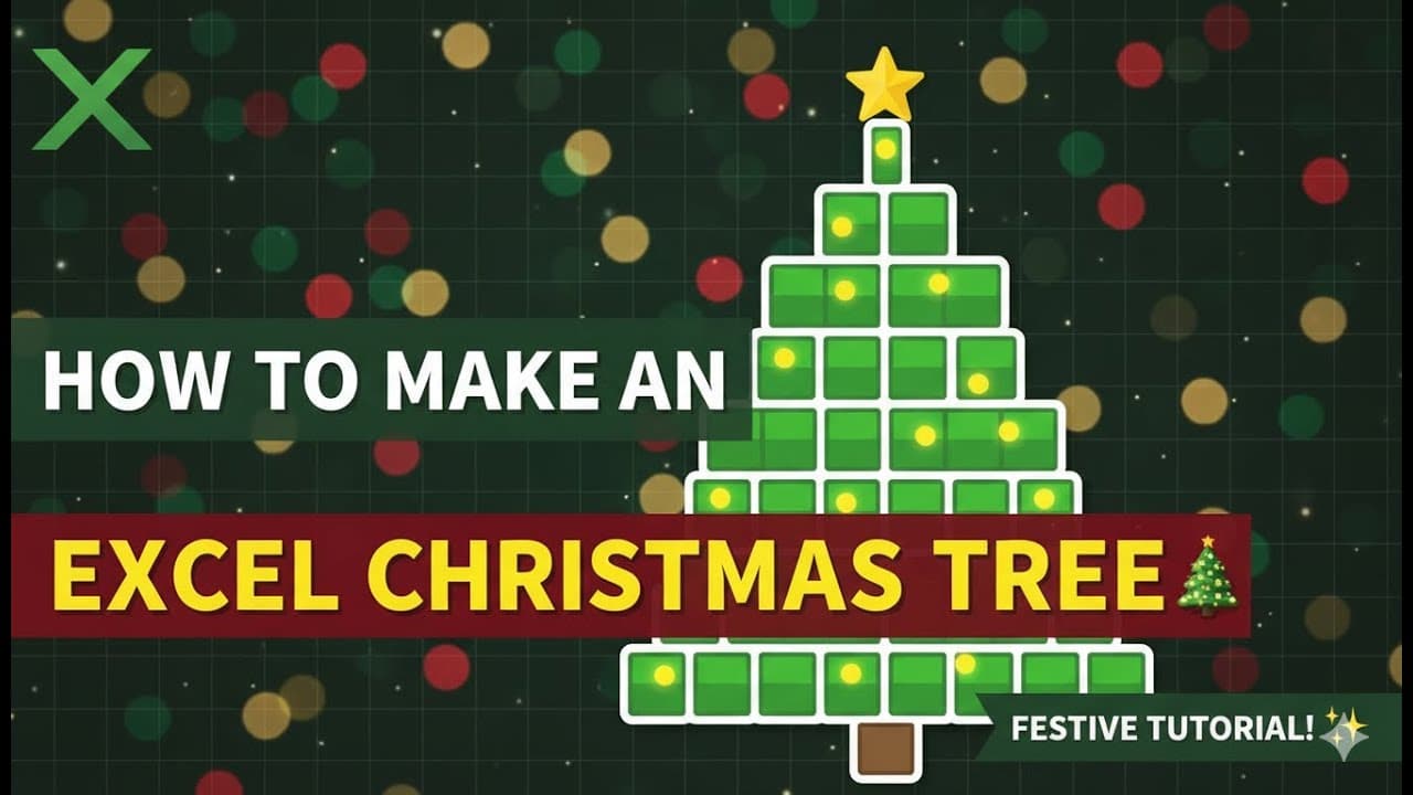 How to make an Excel Christmas Tree🎄‼️