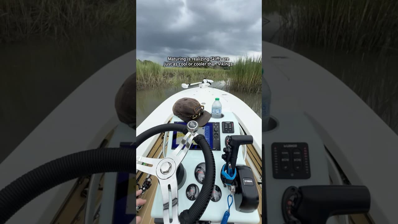 Super cool skiff boat