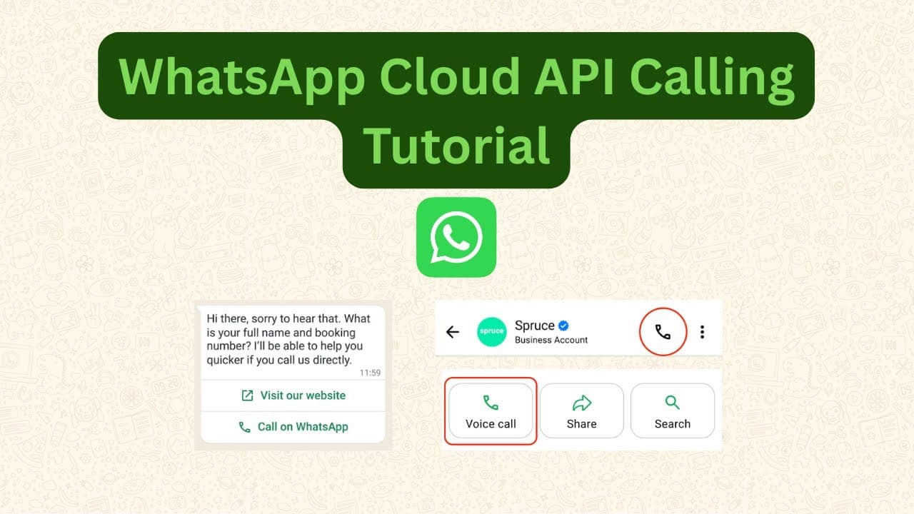 WhatsApp Cloud API Calling | API calling via WhatsApp Tutorial | Meta APIs for WhatsApp Calling