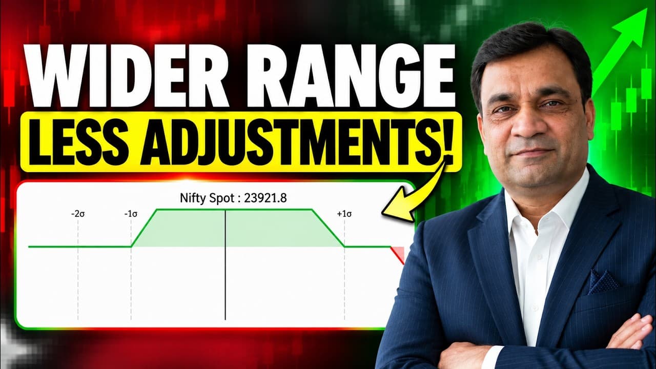 What Happens When You Modify Your Standard Nifty Strategy? | Wider Range, Less Adjustments!