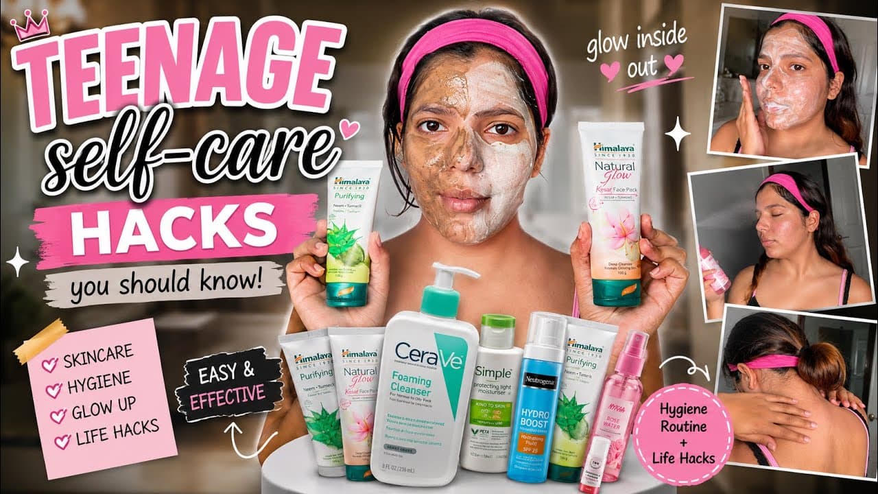STOP Wasting Your Teenage Years! 🚨 Do These Self-Care Hacks NOW! #skincare #bodycare #hygiene 