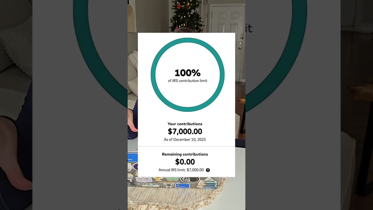 Max out my 2025 Roth IRA with me 🤗🤩