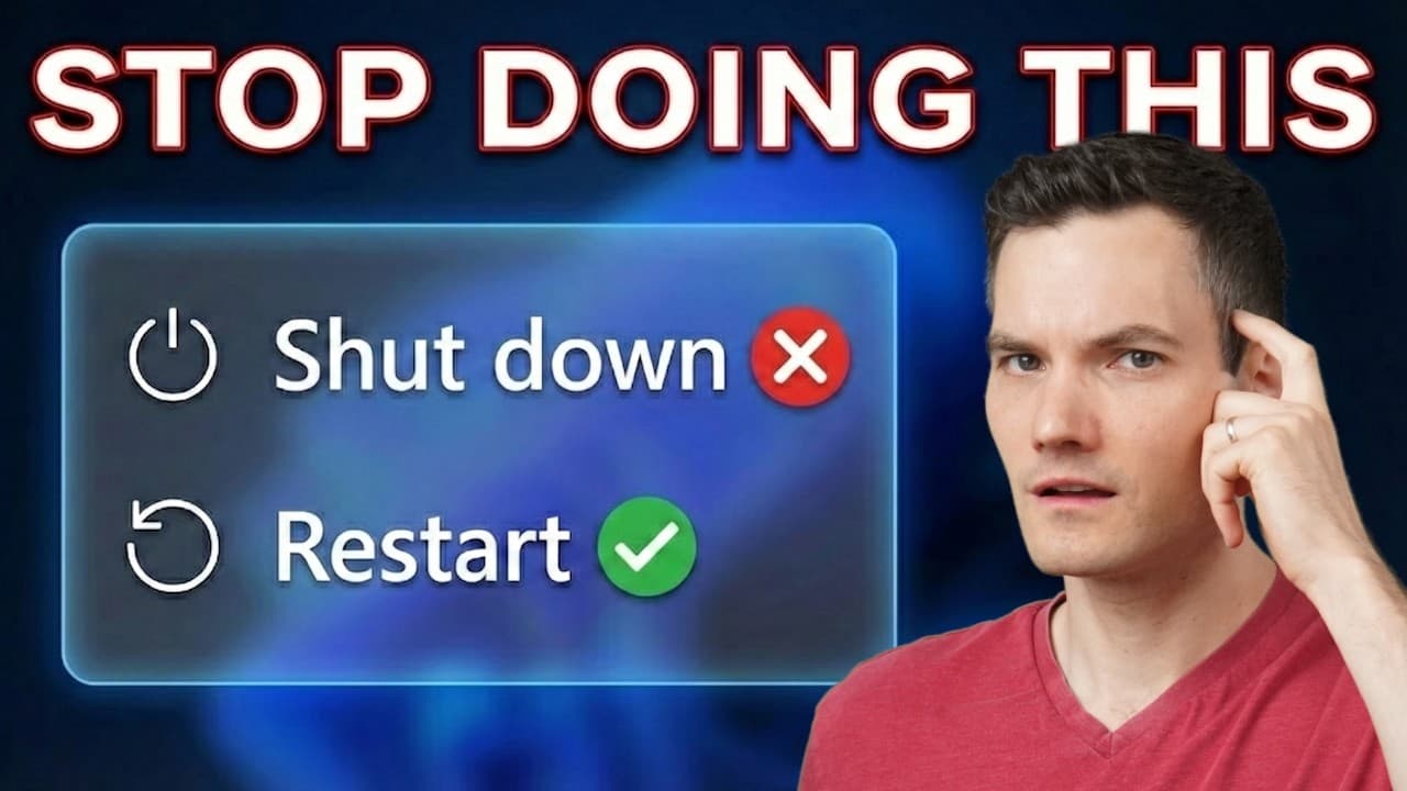 Stop Shutting Down Your PC (Do This Instead)