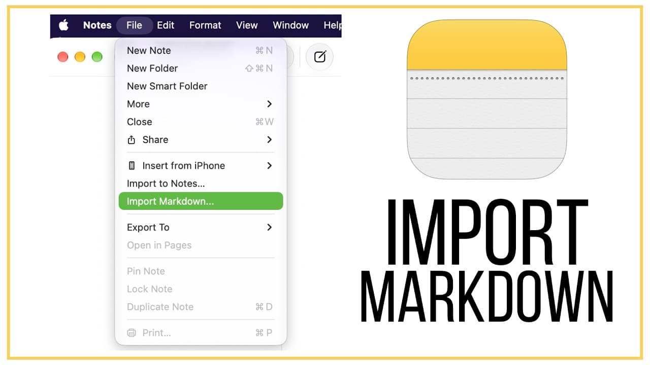 How To Import Markdown Into Apple Notes (Markdown In Apple Notes)